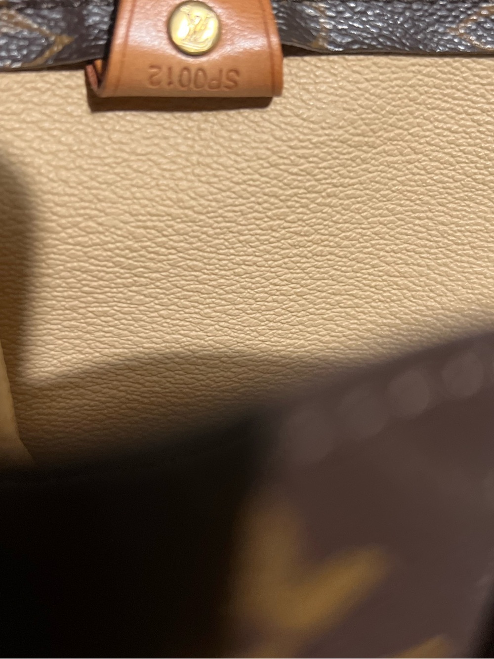 Louis Vuitton Monogram Canvas Tote in Brown with Tan Handles - Picture 10 of 10